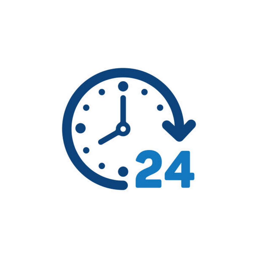 24 / 7 access to course icon