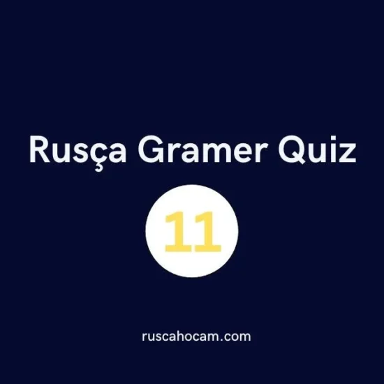 Rusça Gramer Quiz 11 - Orta Seviye Dilbilgisi Testi