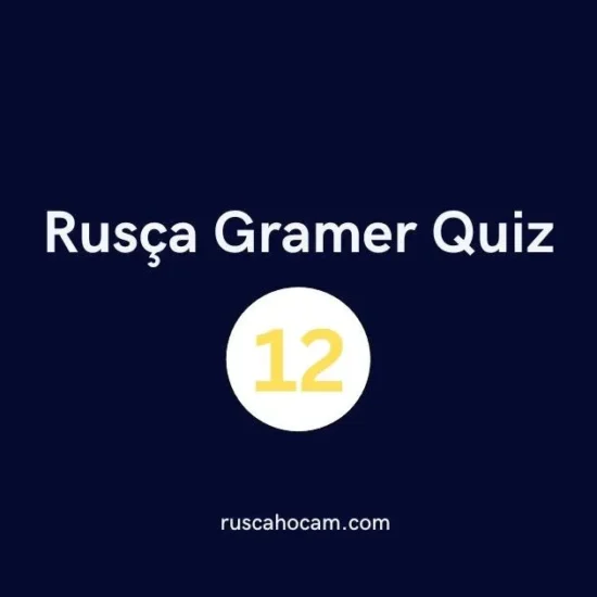 Rusça Gramer Quiz 12 - Orta Seviye Dilbilgisi Testi