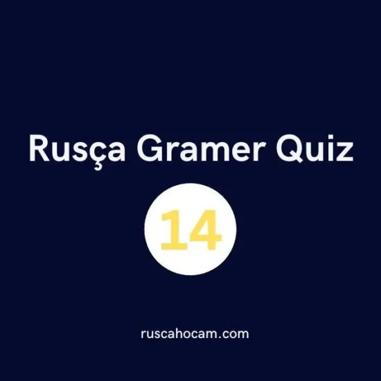 Rusça Gramer Quiz 14 - Orta Seviye Dilbilgisi Testi
