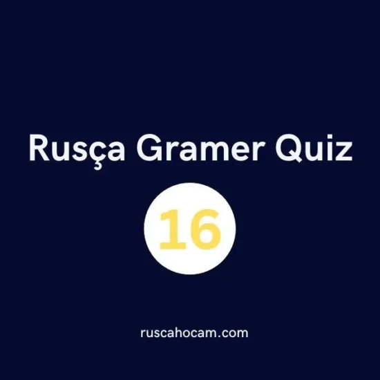 Rusça Gramer Quiz 16 - Orta Seviye Dilbilgisi Testi