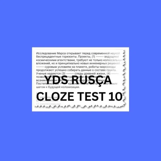 yds rusca cloze test 10