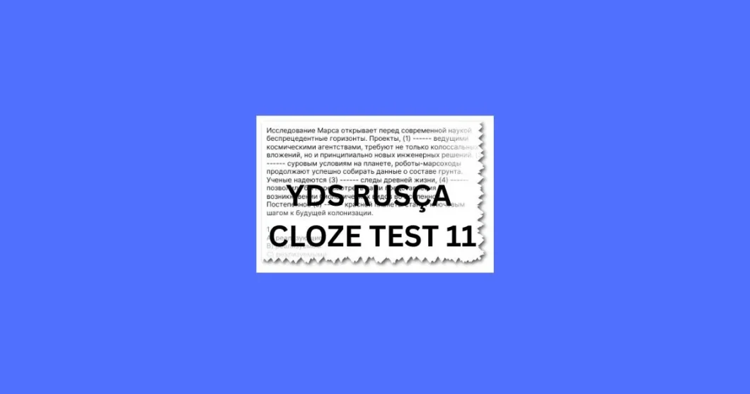 yds rusca cloze test 11