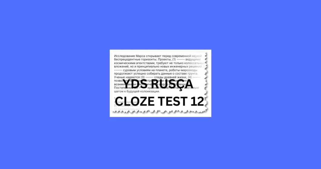 yds rusca cloze test 12