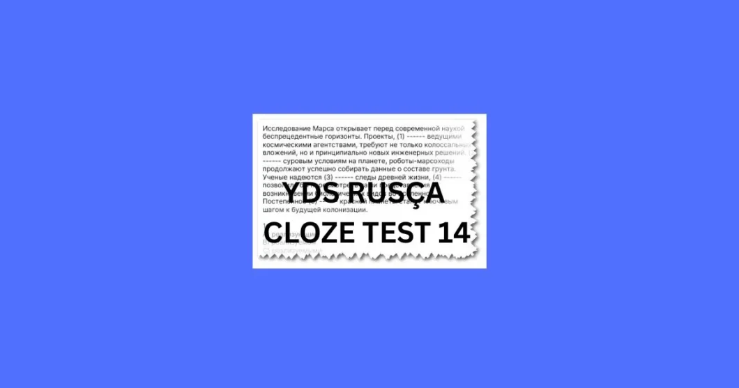 yds rusca cloze test 14