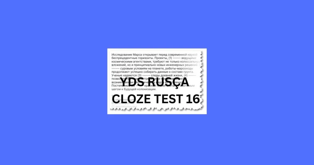 yds rusca cloze test 16