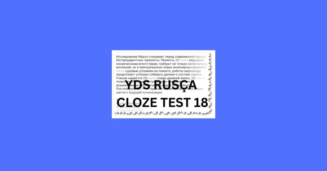 yds rusca cloze test 18