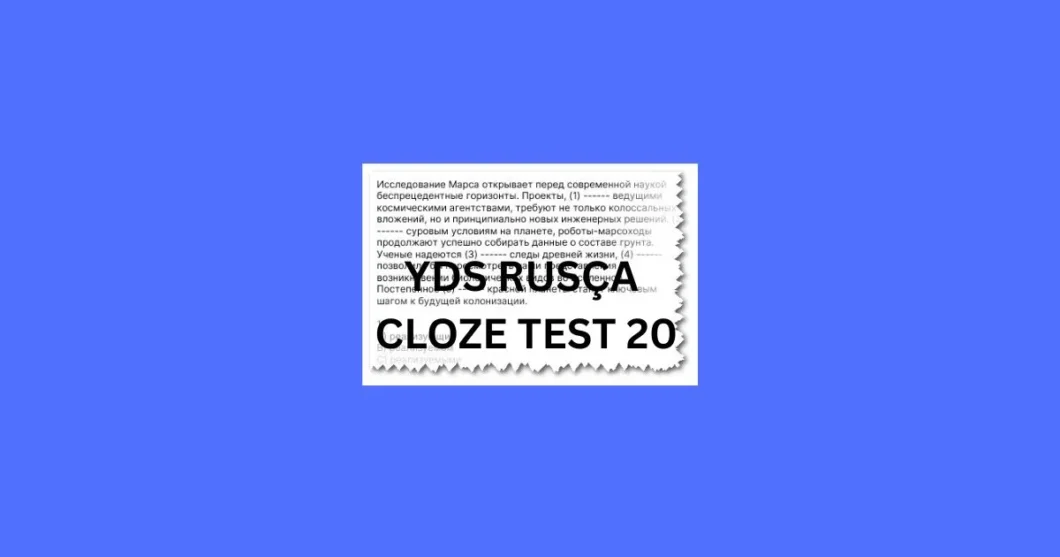 yds rusca cloze test 20