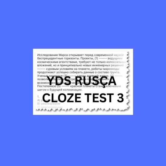 yds rusca cloze test 3