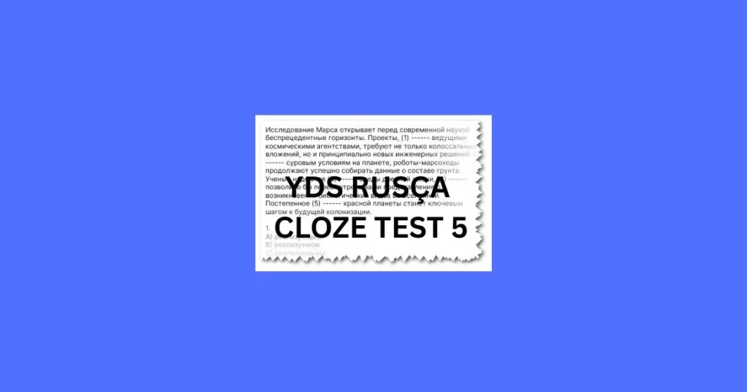 yds rusca cloze test 5