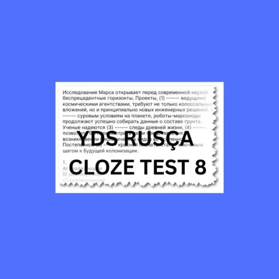 yds rusca cloze test 8